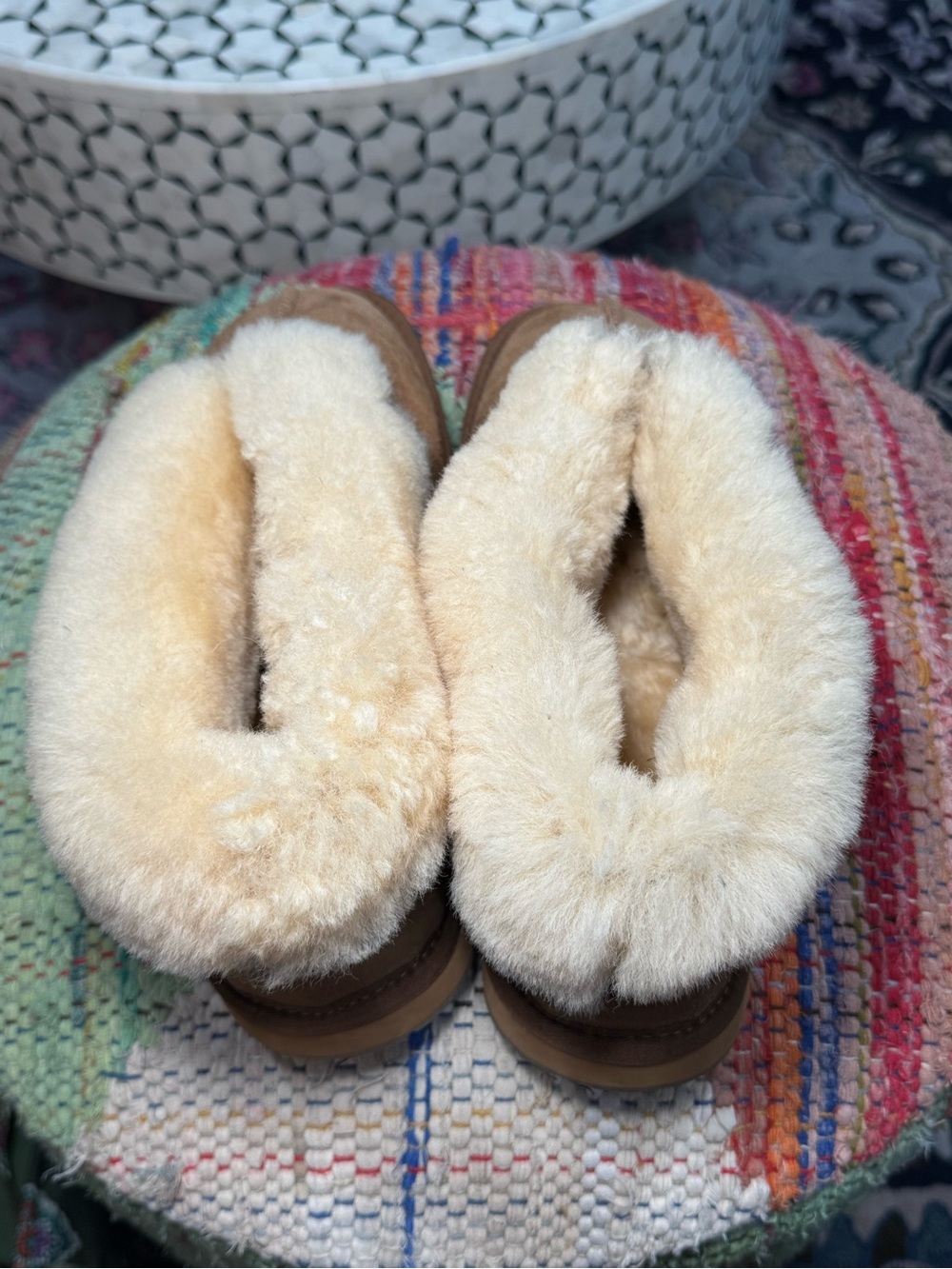 NEW 🧸🐑Emu Australia Albany Chestnut Sheepskin Shearling-Lined Mules Slippers 🐑🧸 - Picture 8 of 9